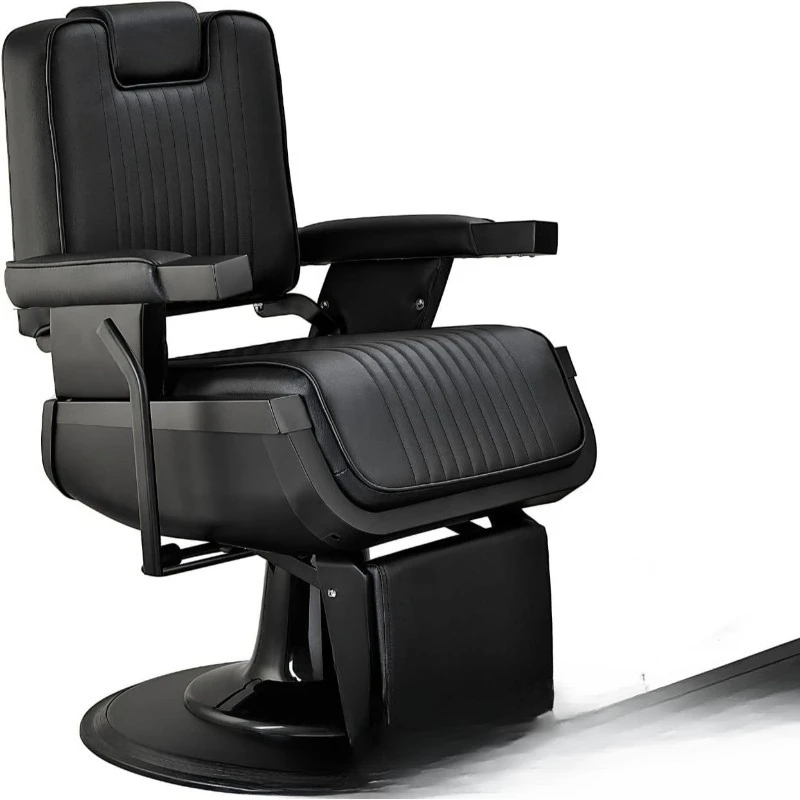 

Black chassis hair salon chair