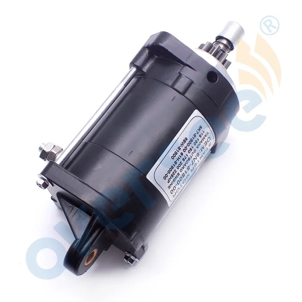 6N7-81800 Start Motor For YAMAHA Outboard Motor Parts 115-250HP 9T STARTER 6K7-81800-00 61H-81800-00 69W-81800