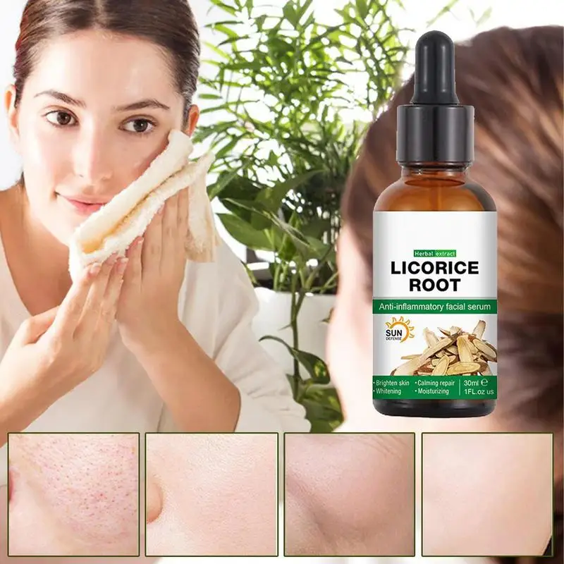 Licorice Root Liquid Drops Natural Moisturizing Facial Oils For Pimple Repair & Fading Marks Reduces Redness And Skin Particles