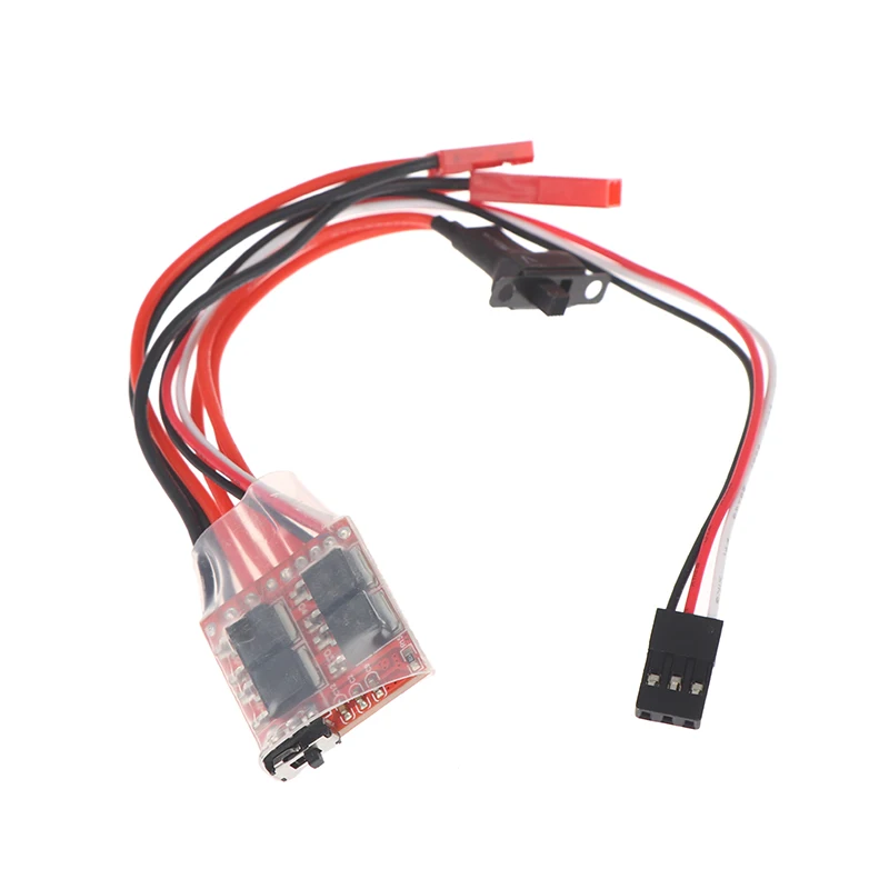 

Micro ESC 10A 15A 20A 30A Brushed Electric Speed Controller, RC ESC with Brake for Mini 1/16 1/18 1/24 RC Car Boat Tank