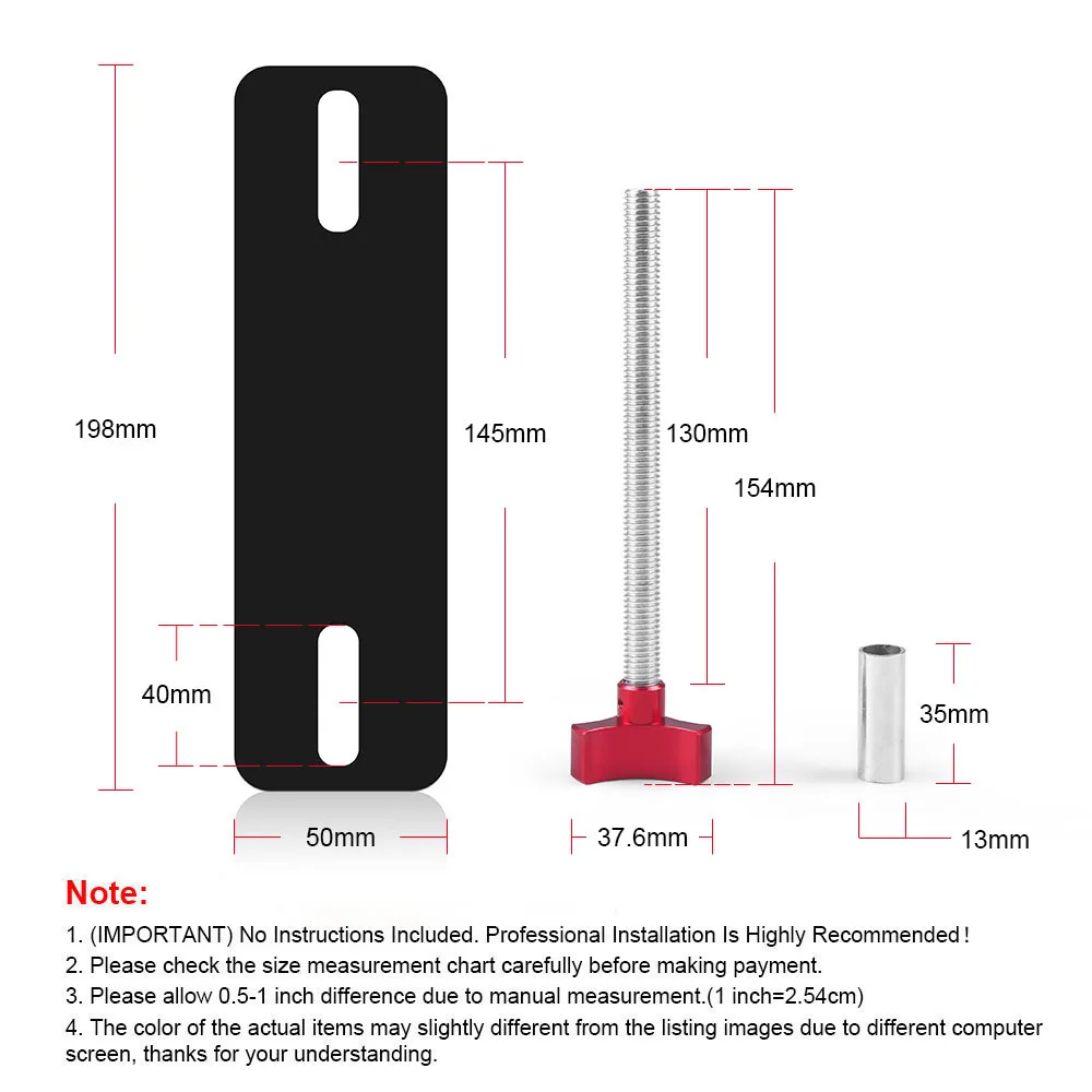 Mounting Pins Kits for Traction Boards Fit for All Recovery Tracks with 4.72\