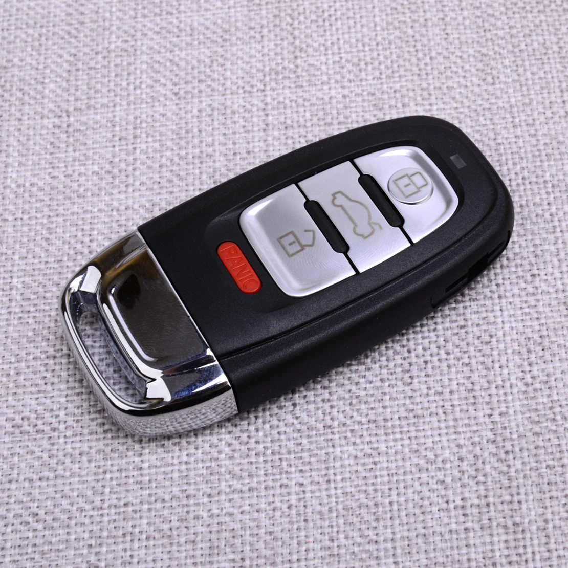 Чехол для дистанционного брелока с 4 кнопками, необрезанное пустое лезвие, подходит для Audi A4 A5 Q5 2008-2016 IYZFBSB802 4G0959754 4H0959754
