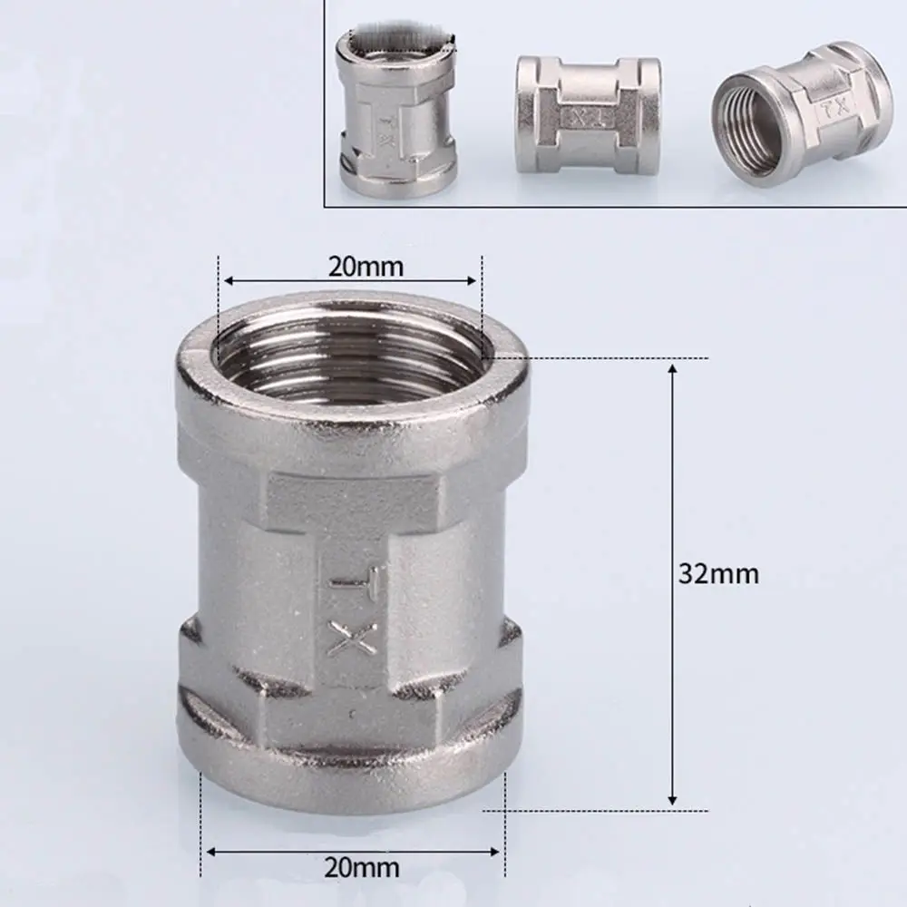 Butt Joint External Home Improvement Stainless steel Elbow Threaded Hardware Plumbing fitting Pipe Fittings Adapter
