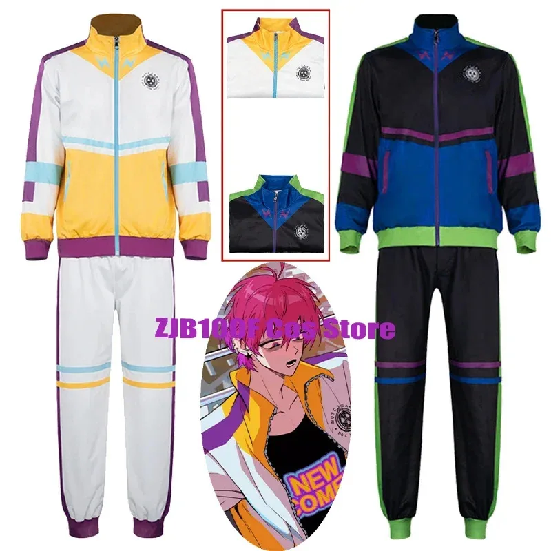 

Anime Nutclear Boom Cosplay Ying He Yi Zhong Costume NUT All Staff Campus Athletic Wear Coat Pants Set School Tracksuit