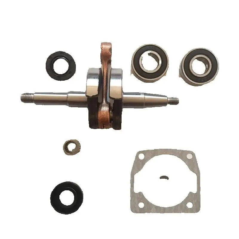Crankshaft With Bearing Oil Seal Gasket For Chinese chainsaw 4500 5200 45CC 52CC ZENOAH G455 G4500 G5200 # 848C804202 part
