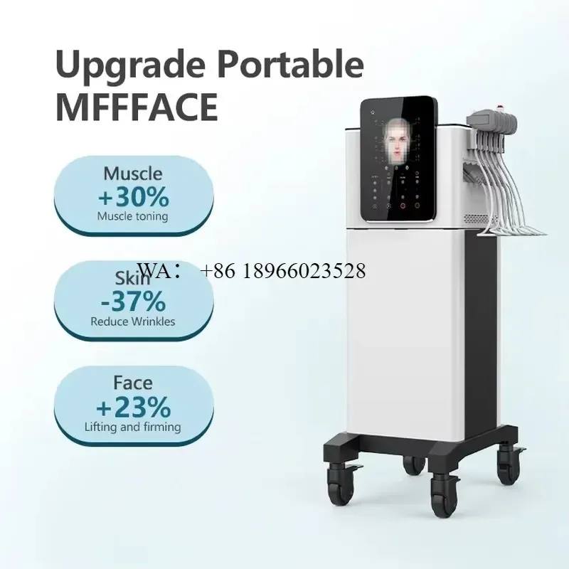 WMWMNU Multifunctional Magnetic EMS Microcurrent Muscle Training Face Neck Wrinkle Remover Anti Aging Lifting Beauty