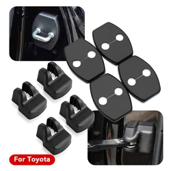 8Pcs Car Door Lock Cover Door Stopper Covers for Toyota Yaris Highlander Prado Prius Corolla Camry Rav4 Reiz Vois Accessories