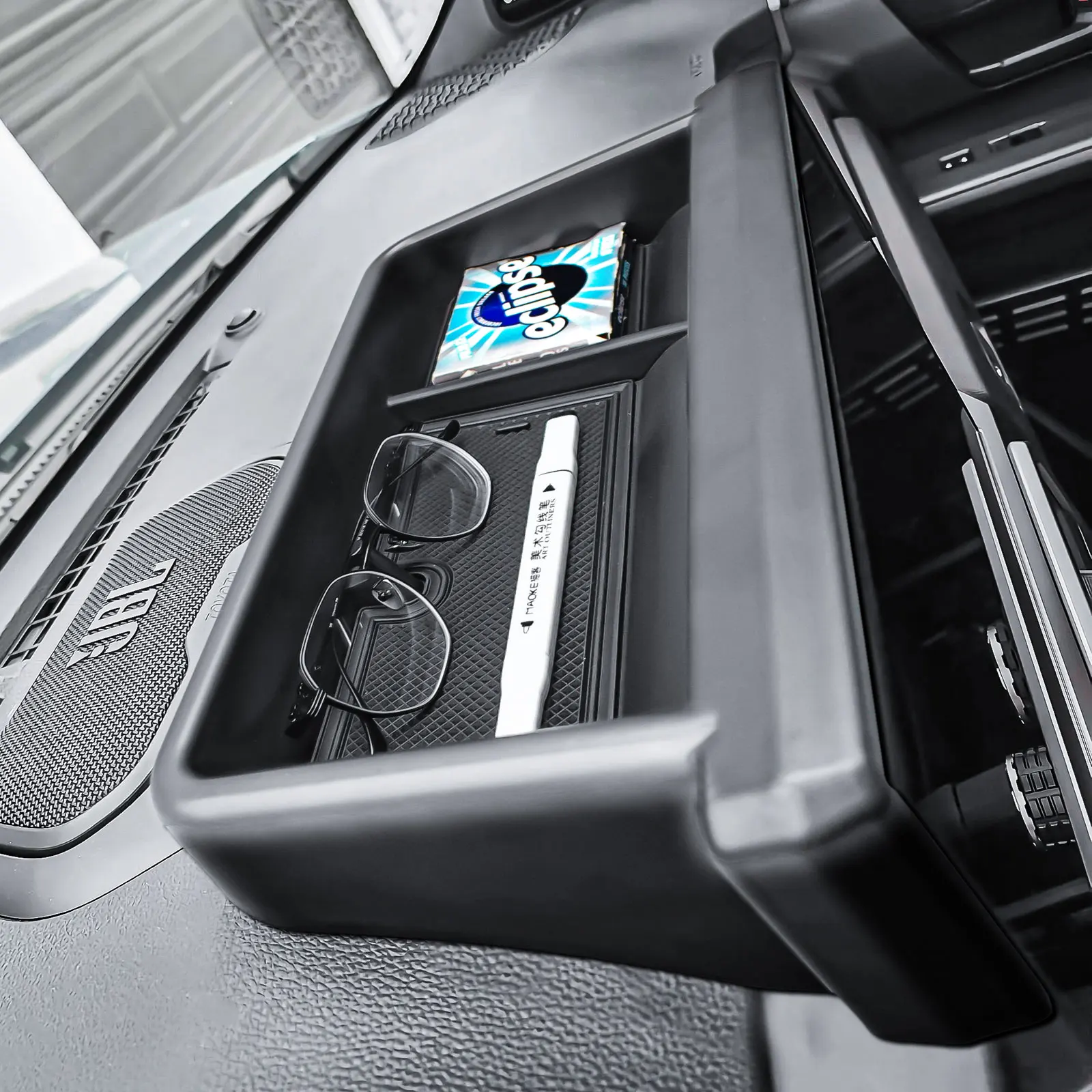 

Dashboard Storage Organizer for 2024-2025 Toyota Tacoma & 2025 4Runner Center Console Behind Screen Dash Board Storage Box Tray