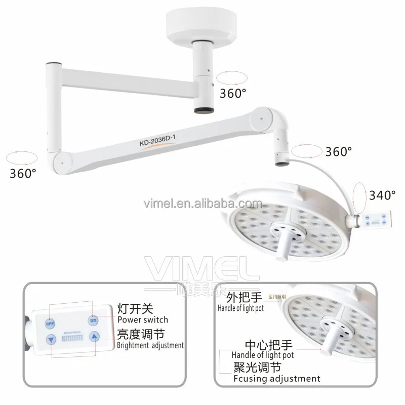 Dental Equipment 108W Ceiling LED Lamp 36 Holes Dental Oral Implant Plastic Surgery Examination Shadowless Light Lamp