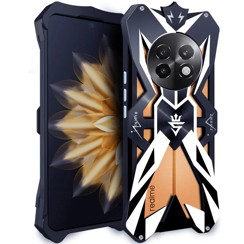 

Оригинальный роскошный металлический алюминиевый чехол Zimon Thor Heavy Duty Armor для Oppo Realme 13 Realme 13 Pro Plus 5G, чехол-бампер