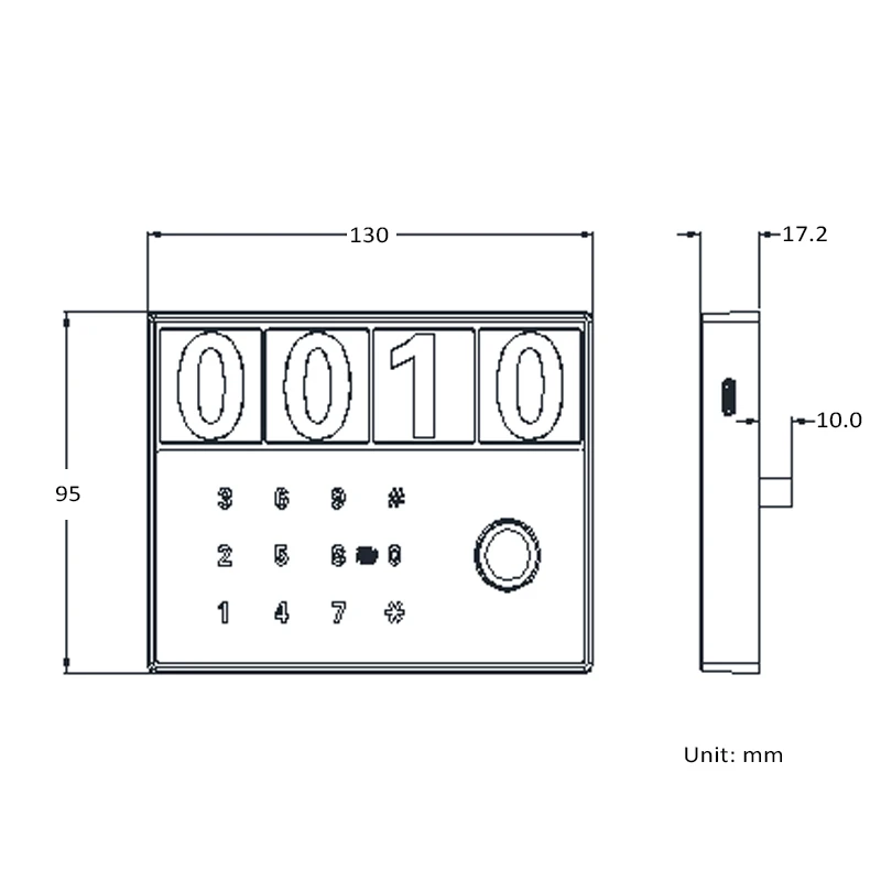Nuovo arrivo elettronico Bluetooth Smart Digital Locker Lock Support Fingerprint/ Password/ Card/ TTlock Unlock