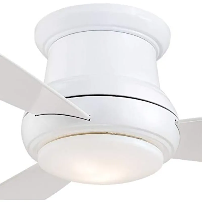 Minka-Aire F519L-WH, Concept II LED White Flush Mount 52