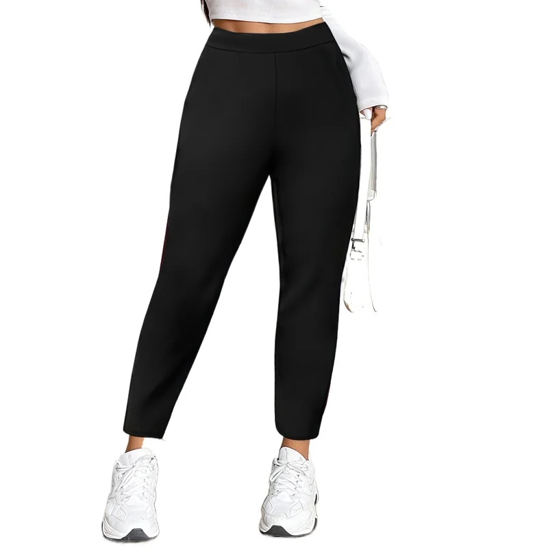 

2026 Black Plus Size Stretch Skinny Pants for Work & Casual Life
