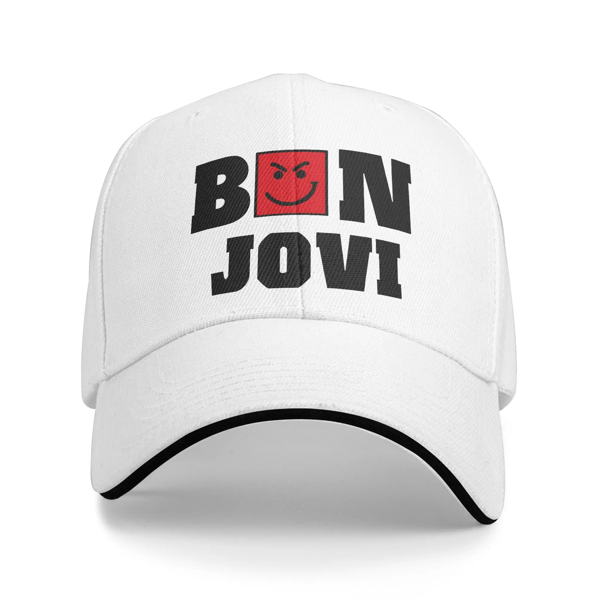 Bons Jovis cool band ever love it all the time  Sandwich Hat  , Casual Baseball Caps Snapback Caps  Sun Caps Adjustable Sun Hats