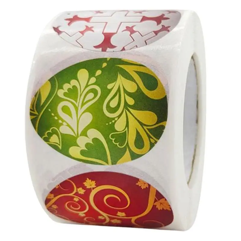 500 шт., пасхальные наклейки для карт