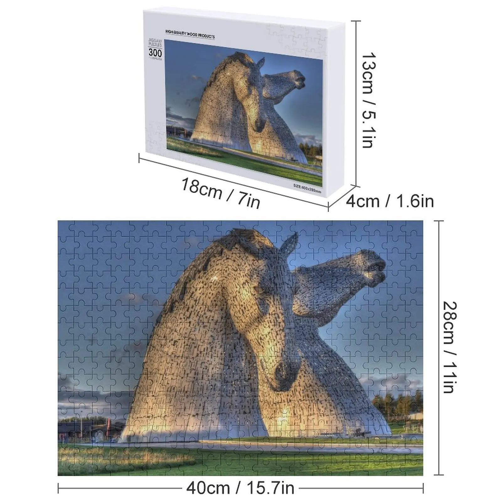 The Kelpies Jigsaw Puzzle Baby Toy Christmas Gifts Custom Name Child Toy Personalised Name Puzzle