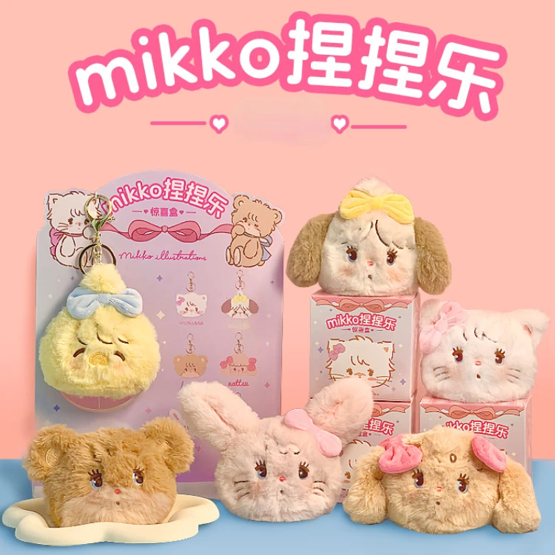 Mikko Decompression Pinch Music Series Blind Box Toys Surprise Box Mystery Kawaii Anime Figure Plush Doll Girls Birthday Gift