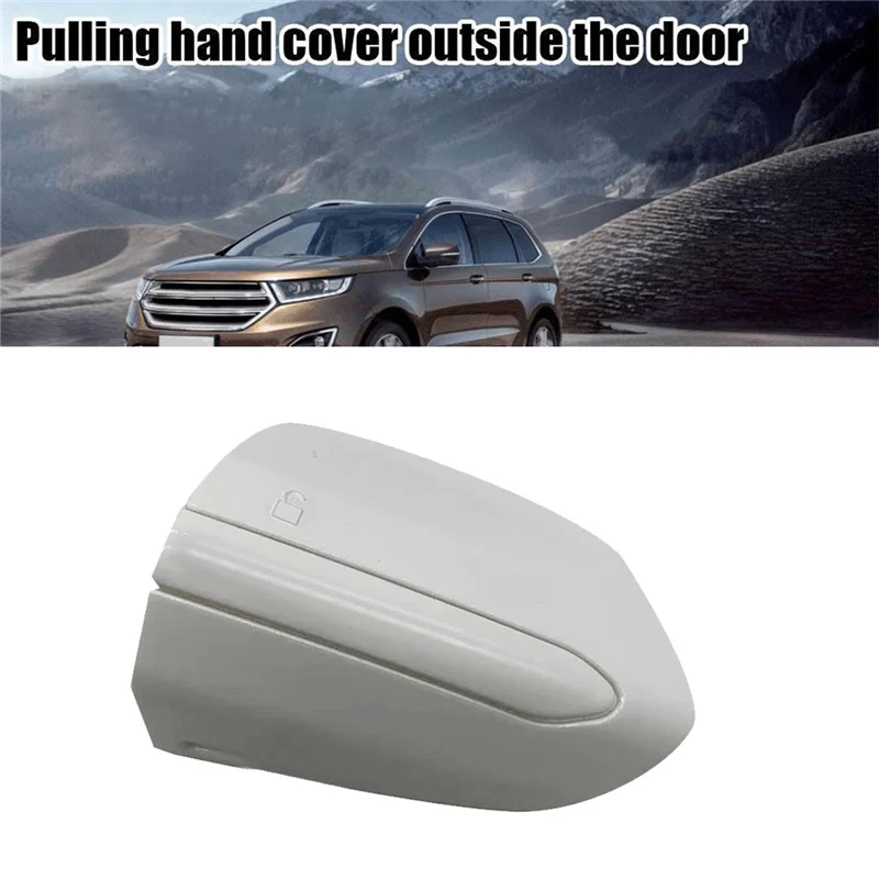 DS73 F218A15-BE54WF Left Front Door Handle Lock Cover Bezel Caps for Ford Fusion Edge 2015-2020 F218A15-BE58DY