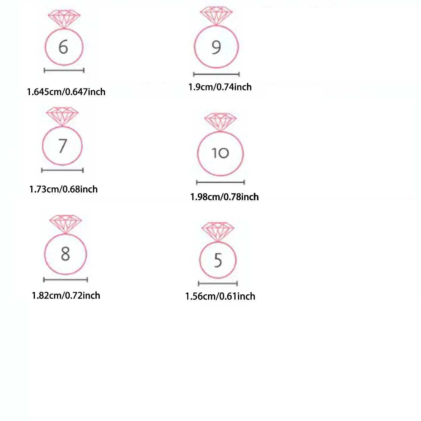 1 قطعة حجر الراين المألوف مطعمة سبيكة مزدوجة القلب جوفاء خارج حلقة الحد الأدنى المرأة مزاجه سوار #6