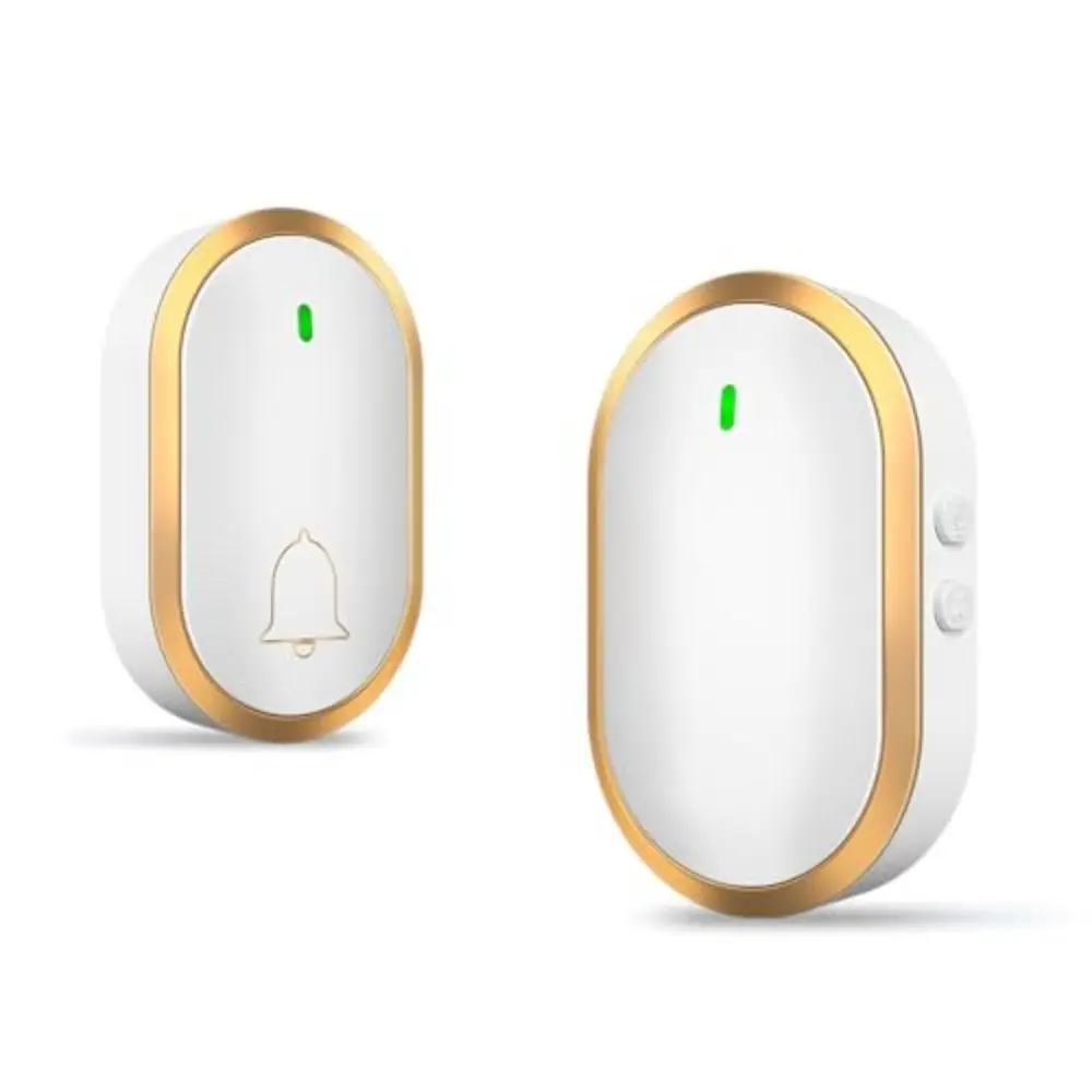 Drahtlose LED-Blitz-Türklingel, 300 m Reichweite, 4 einstellbare Lautstärken, Smart-Home-Türklingel, wasserdicht, einfache Installation, wasserdichte Türklingel