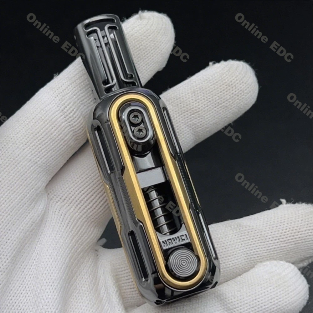 

Used EDC Toys MUYI EDC Zirc Brass Artillery Mechanical Ejection Magnetic Compound Toy Anxiety Toys Autism Sensory Toys Metal