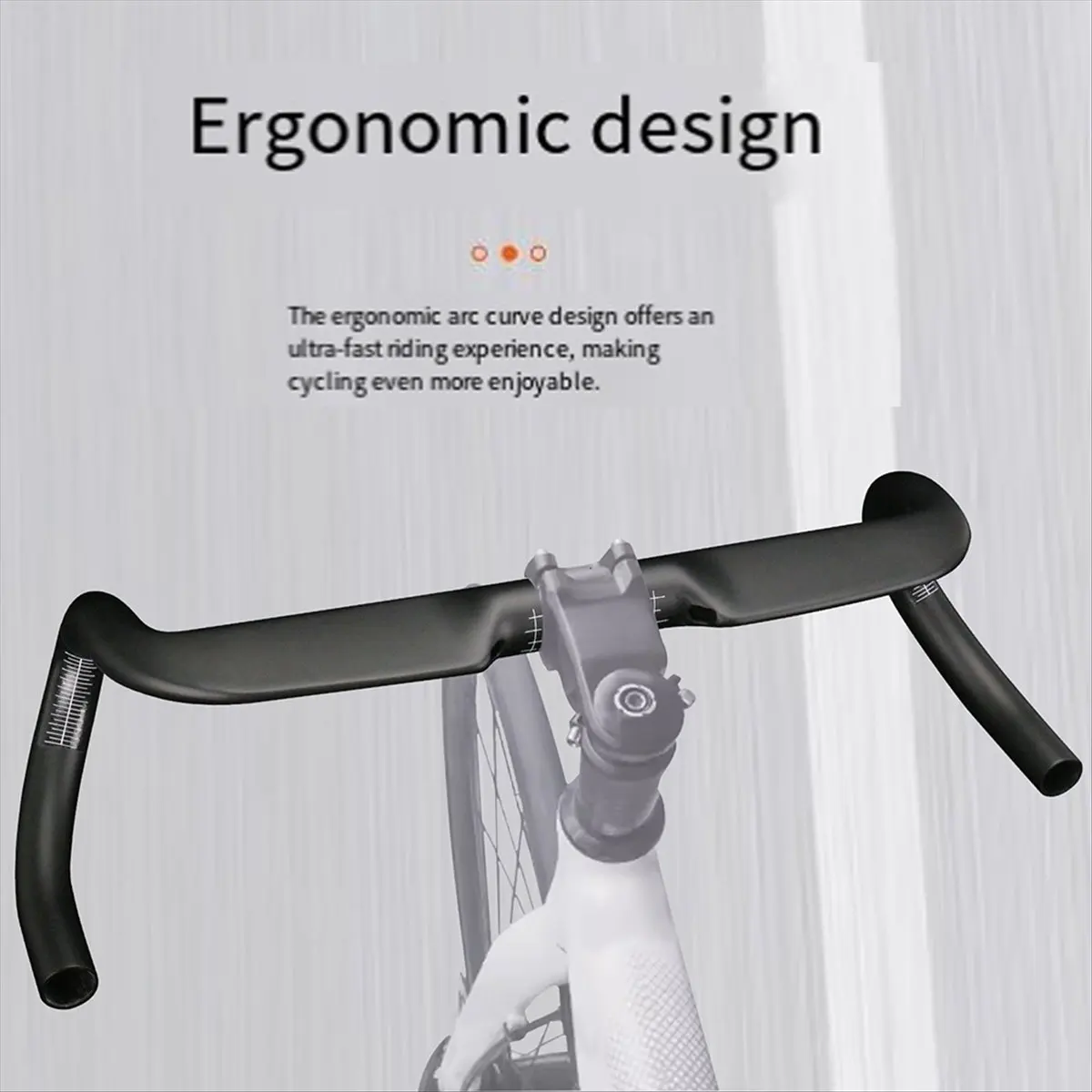 

(AD10) Carbon Handlebar Road Bike Handlebar Carbon Handlebar UD Internal Cable Racing Handlebar 31.8x458mm