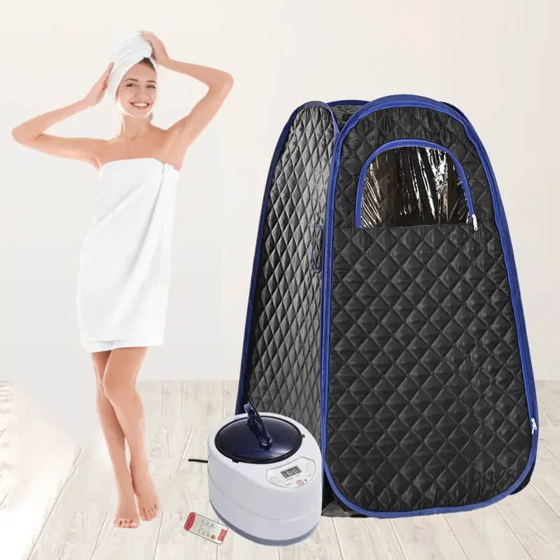 

Portable Wet Steam Slimming Heating Sauna Room for Weight Loss Detox Sweat Sauna Box 1 Person Use