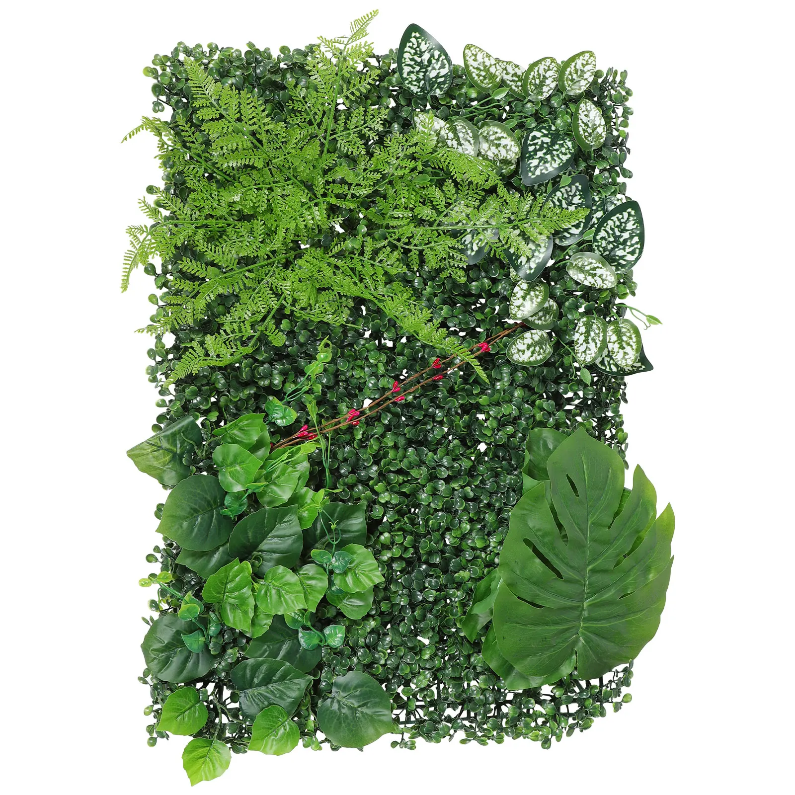 

Simulated Plant Wall 100x50cm Artificial Grass Panel Decor Green Backdrop for Wall Fence Garden Decoration Outdoor Indoor