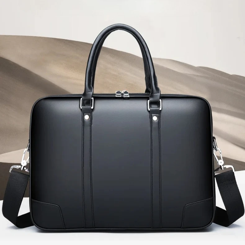 New Luxury Pu Leather Business Men's Briefcase Male Fashion Shoulder Bag Men Messenger Bag Boy Casual Brand Tote Computer Bags