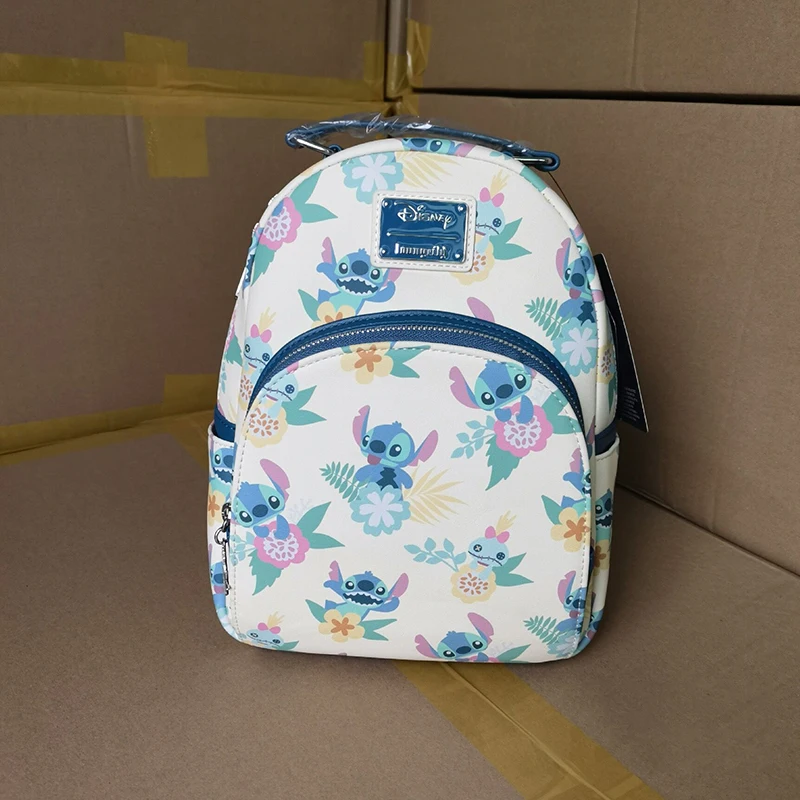 

Stock Loungefly Disney Stitch Peripheral Backpack Small Fresh Printed Student Bag Stitch Backpack Boy Gift Casual Bag