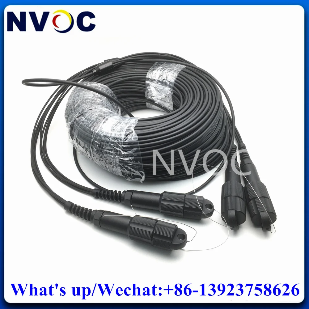 Imagem -02 - Núcleos 100m sm G657a Lszh Tpu 5.0 mm 8c Peças Pdlc8fibers Pdlc Upc Blindado Fibra Óptica Cabo de Remendo Conector sem Carretel 8