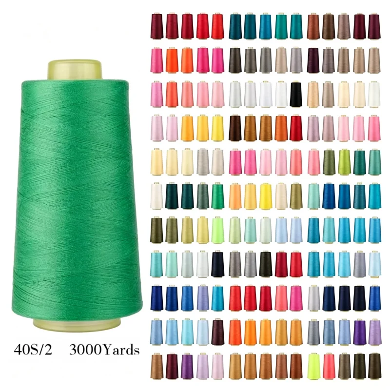 3000 Yards/Roll Durable Polyester 402 Sewing Thread Professional Sewing Machine Threads Embroidery Home Needlework Tools