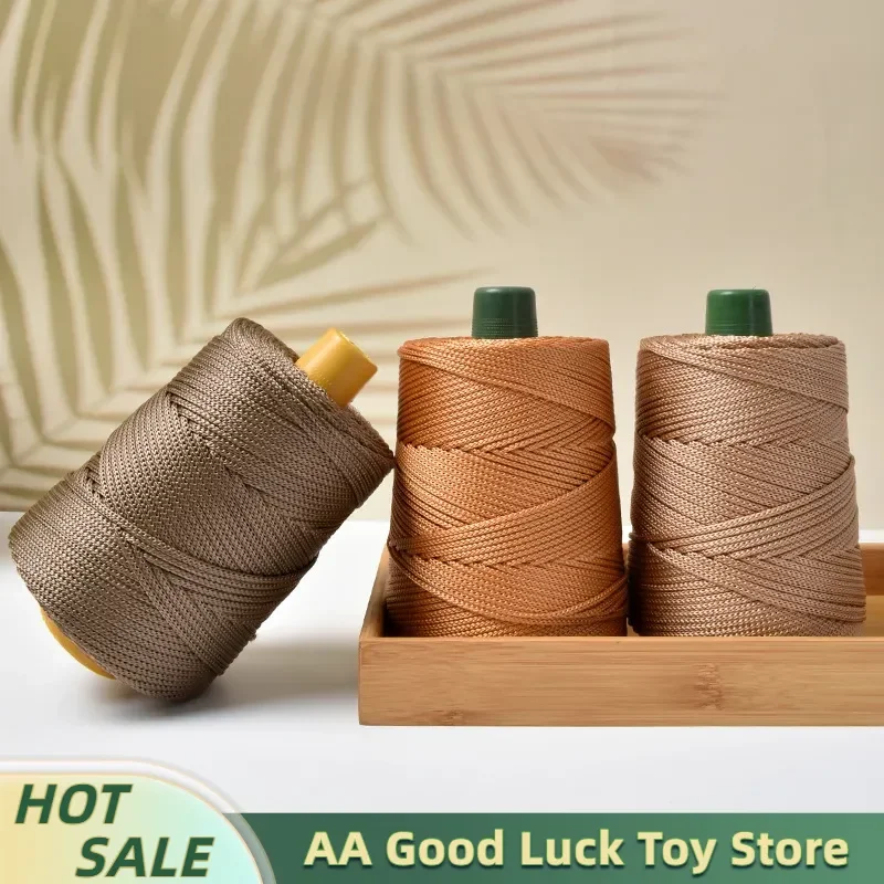 250g Ice Silk Yarn Light Weight For Summer Diy Hand Woven Sun Hat Bag Shoes Cushion Crocheting Craft Rope Hollow Crochet Tools