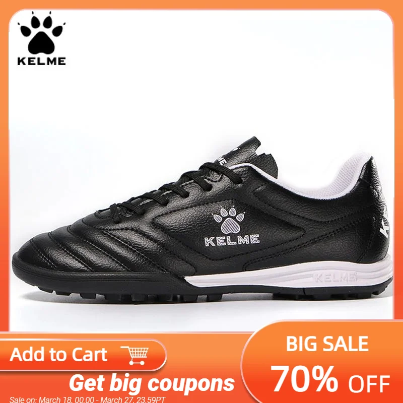 KELME Men Training TF Soccer Shoes Artificial Grass Anti-Slippery Youth Football Shoes AG Sports Training Shoes   871701