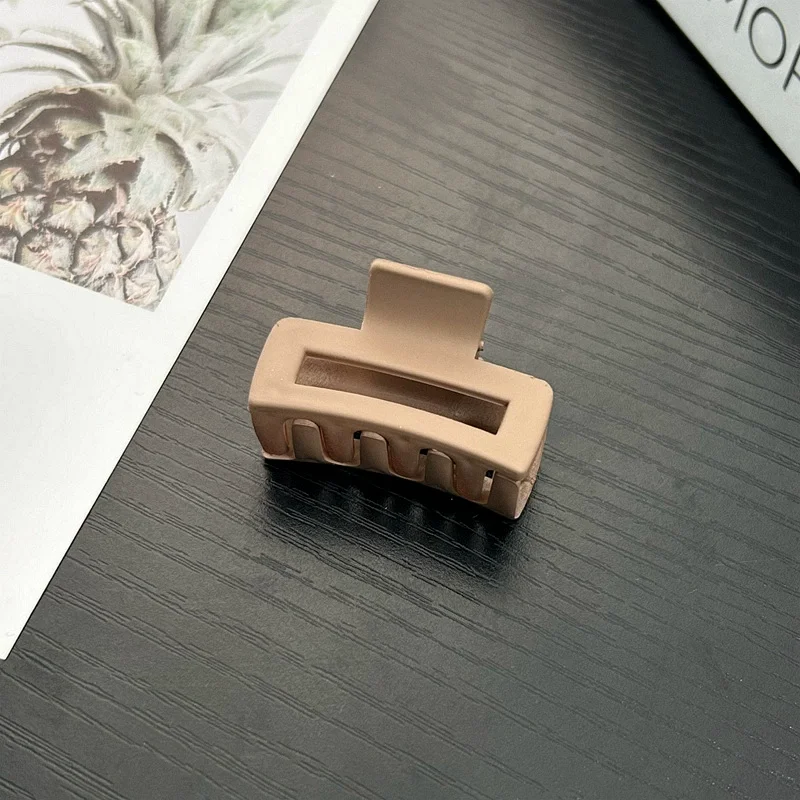 Заколки для волос квадратные матовые для женщин и девочек, заколки-бананы сильной фиксации для густых тонких волос