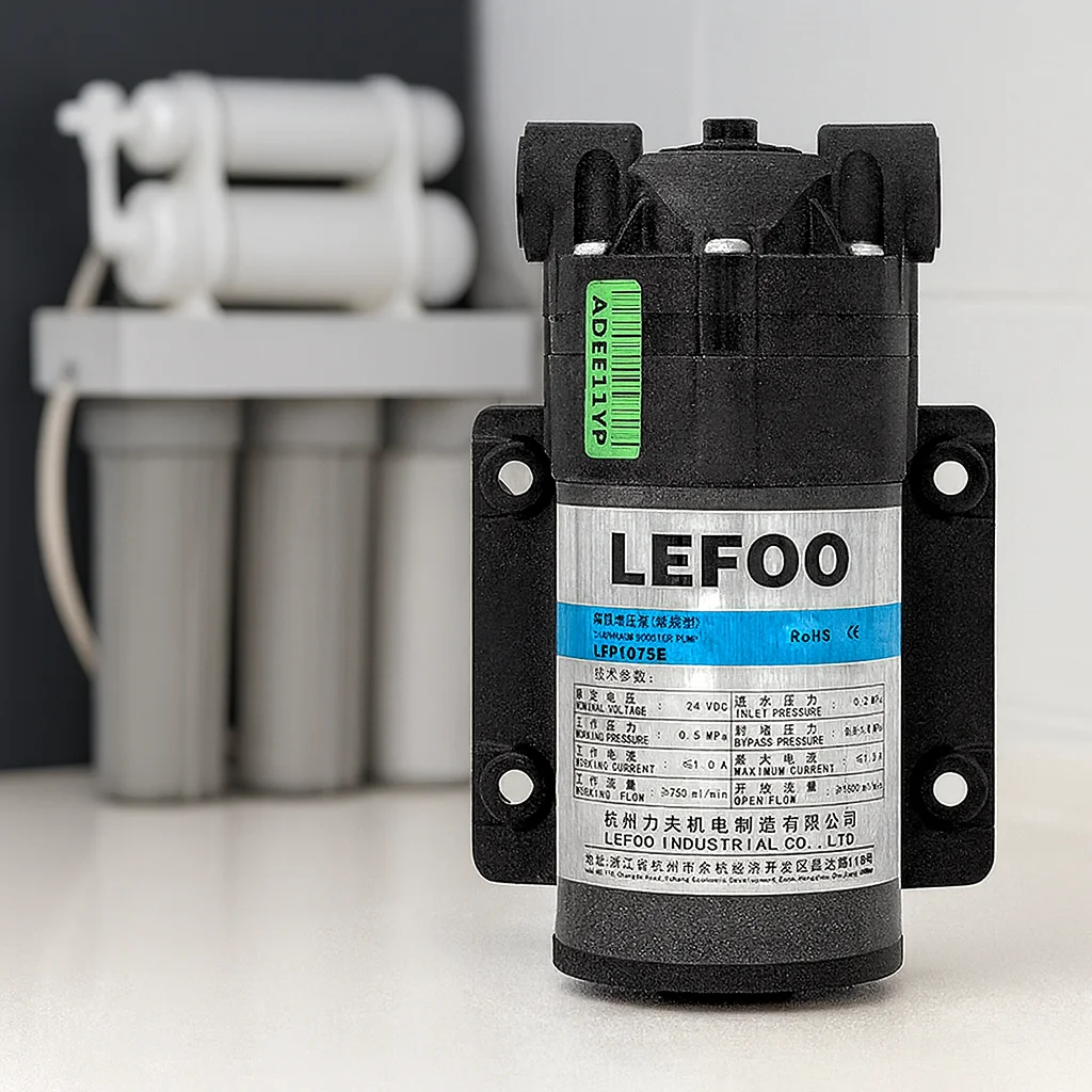 

LEFOO Household Mini Ro Water Pump 24v Electric Water Purification Reverse Osmosis Pump Water Purifier Diaphragm Booster Pump