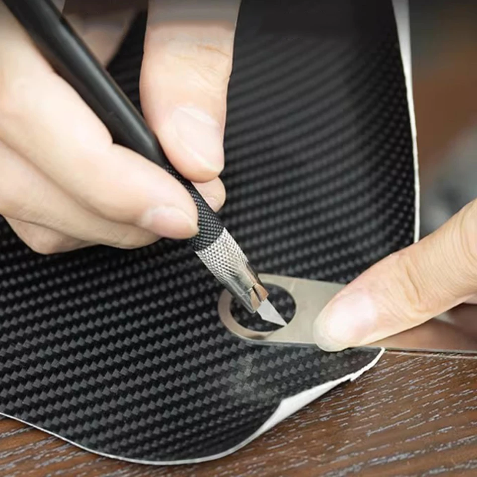 

Набор инструментов для виниловой пленки с регулируемым круговым шаблоном для вырезания отверстий под датчики парковки, прецизионный резак и запасное лезвие 7M-888