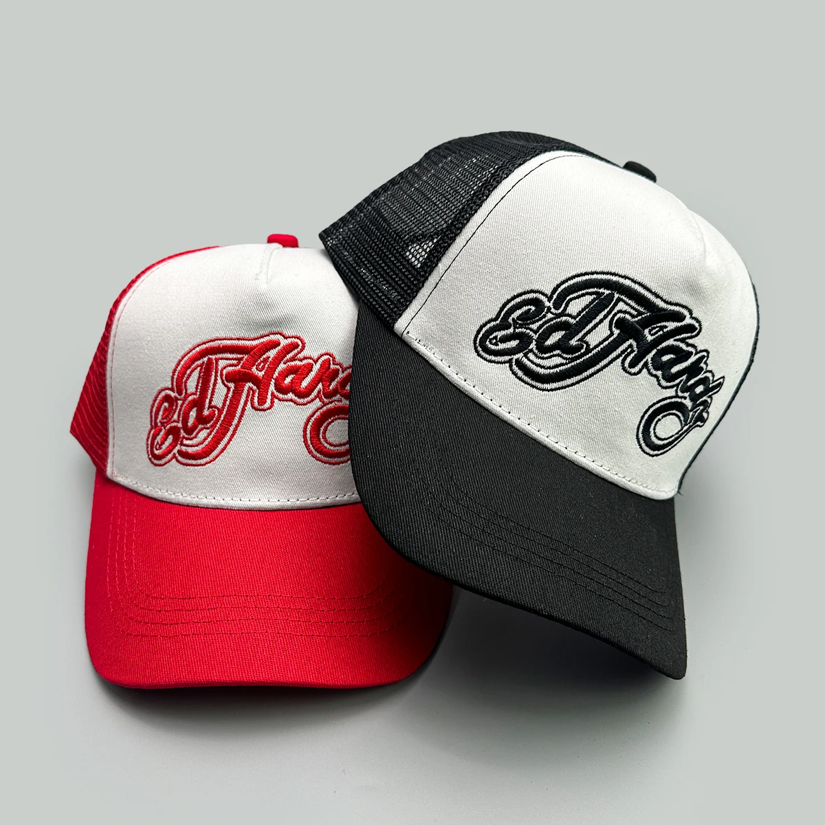 Color Block Letter Embroidery Baseball Hats New Unisex Sunshade American Style Breathable Hip Hop Mesh Versatile Trucker Caps - Image 3