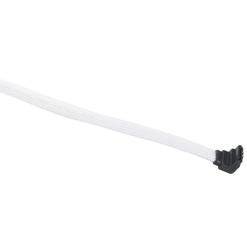 20 шт. 50 см SATA 3.0 III SATA3 7-контактный кабель для передачи данных под прямым углом 6 Гбит/с SSD кабели HDD для передачи данных жесткого диска с нейлоновой оболочкой