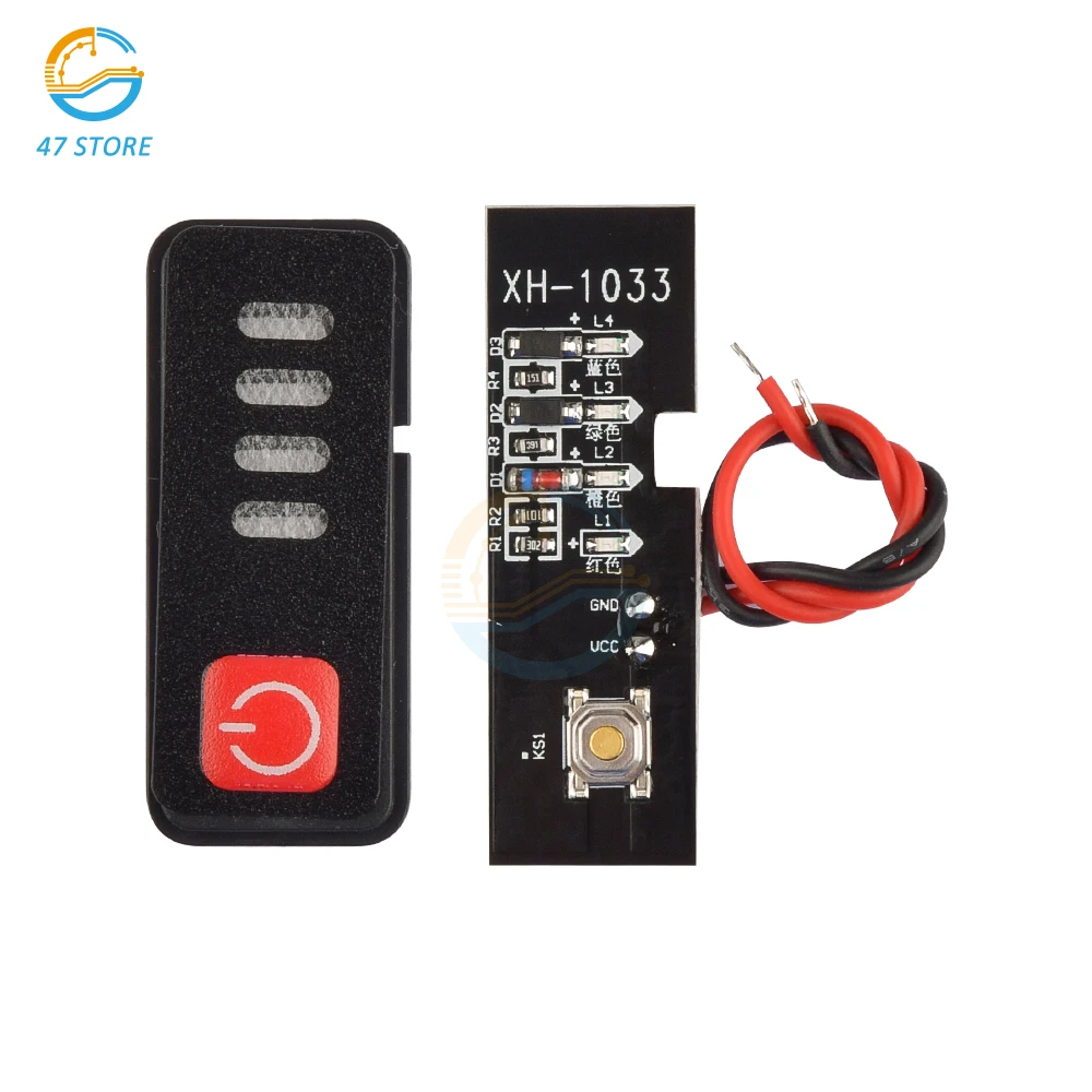 5S 18V 21V Battery Capacity Indicator Module with Power Display and Battery Shell Battery Level Indicator Tester LED Display