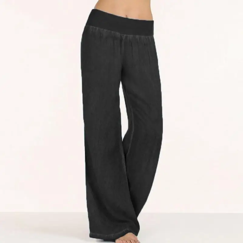 Jean ample pour femmes, grande taille, décontracté, taille haute, jambes larges, pantalon Long, Collection printemps