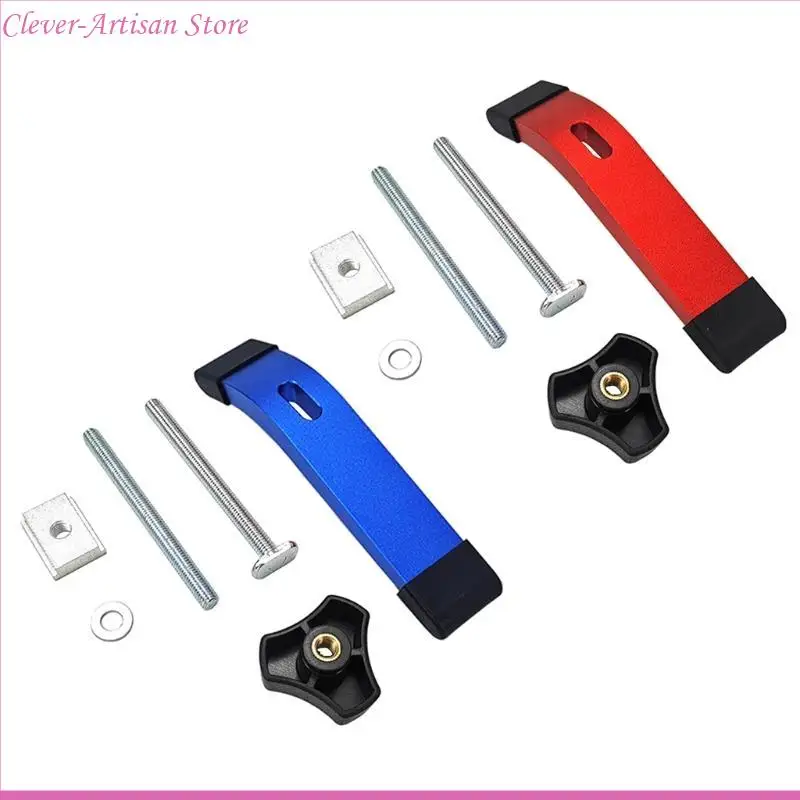 E06B T-tracks maintiendra pince en aluminium Clamp T-Type Slide Slot Stopper Tools