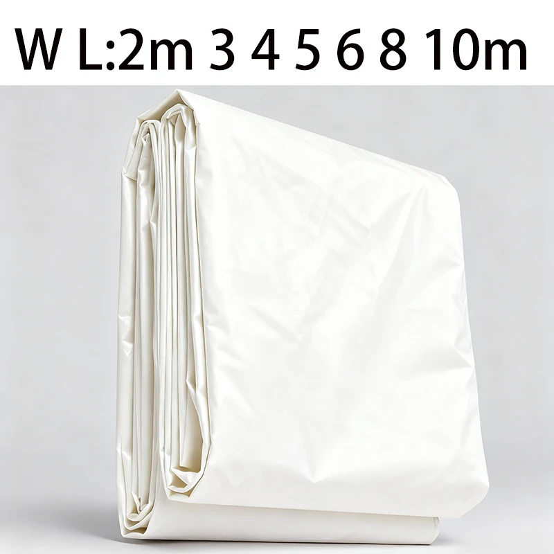White Custom Large Tarp 3x5 6 8m*8 10 12 3 4x4 5m Outdoor Sun Shade Awning Waterproof Tarpaulin Uv Blocking Tent Camp Rain Cover