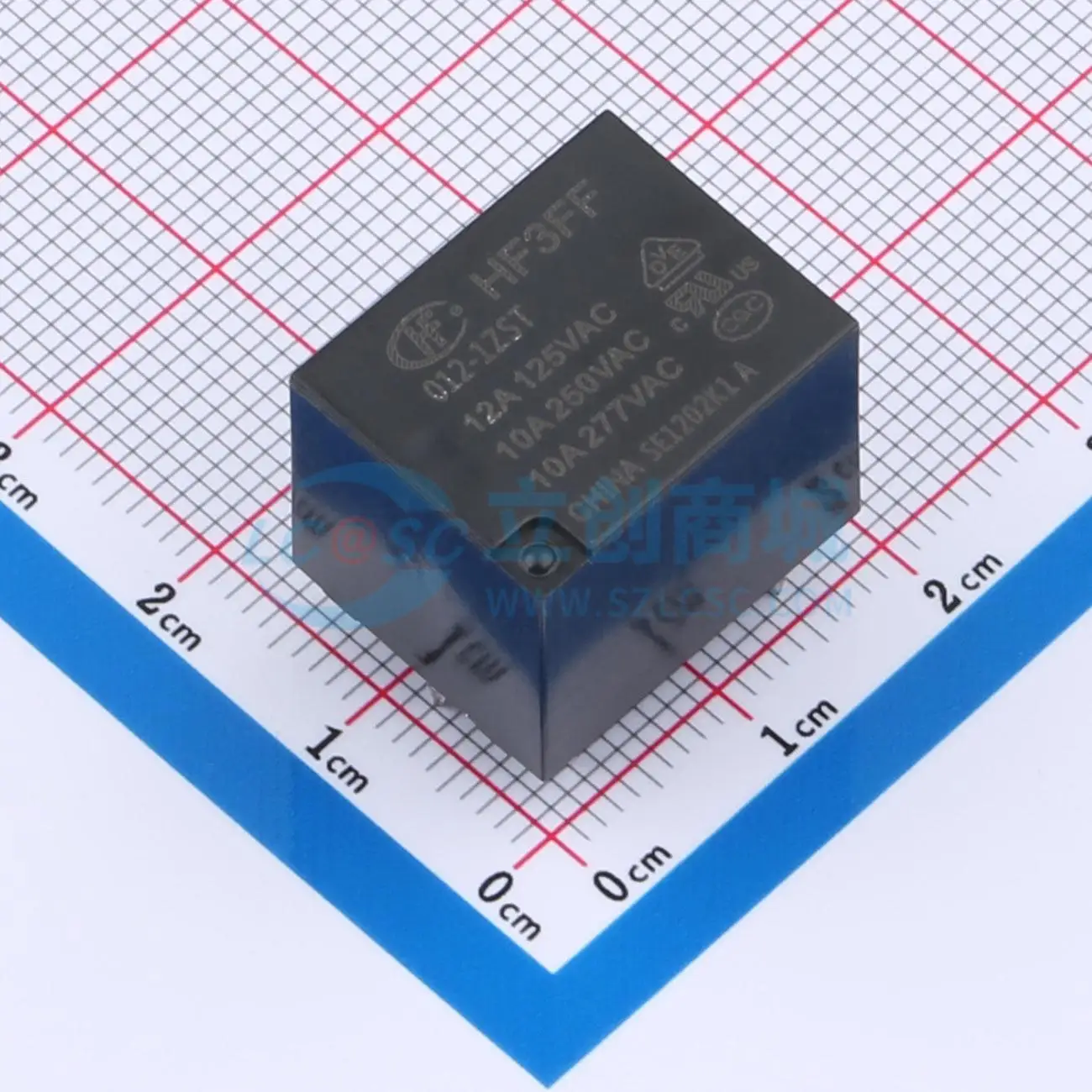 14pcs HF3FF/012-1ZST 12V 19x15.2mm SPDT Power Relay PCB Electronic Switch