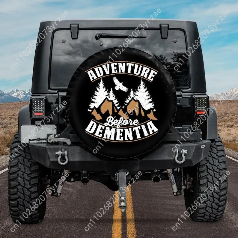 

Adventure Before Dementia Various Models Spare Car Tire Cover Prevention Sand Dust rainwaterTire Cover Sturdy Durable Tire Cover