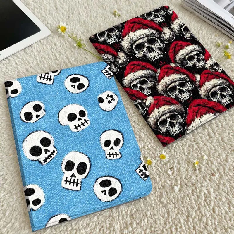 

Cartoon Skull Pattern Cloth Gift Tablet Case For Xiaomi Redmi Mini Pad SE K 2 4 5 6 7 8 2023 2025 11 8.8 11.2 10.1 Pro