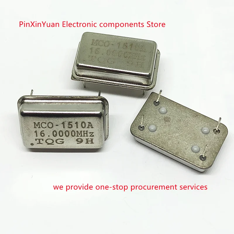 5 قطعة/الوحدة MCO-1510A الأصلي الجديد 1Mhz 2Mhz 3Mhz 4Mhz 10Mhz 12Mhz 16.000MHZ DIP4 مستطيلة مذبذب الكريستال النشط في الأوراق المالية