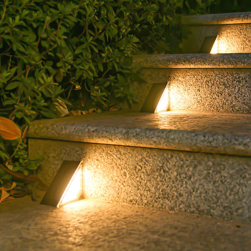 1-8 PCS Solar Step Lamp Outdoor Waterproof LED Stairs Outdoor Solar Step Lamp Solar Deck Decoration Stair Patio Lamp