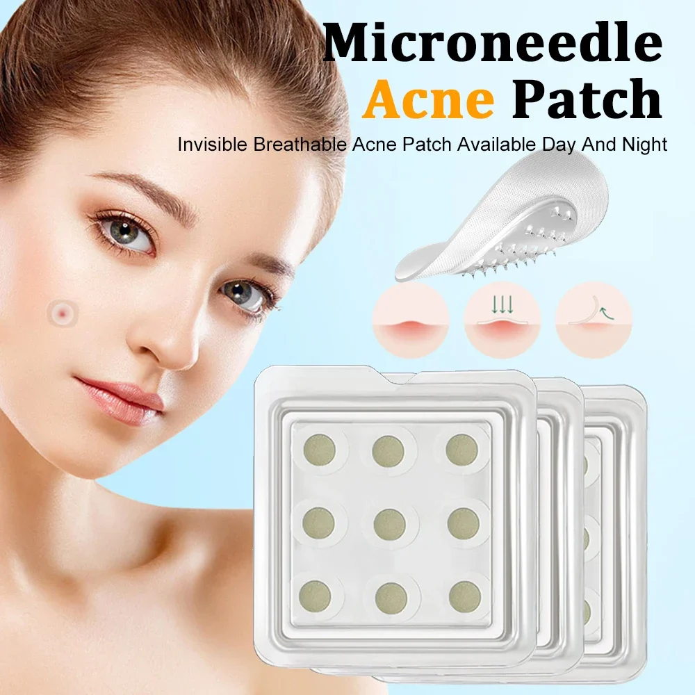 

Invisible Breathable Acne Patch Microneedle Hydrocolloid Acne Patch Available Day and Night Skin Care Repair Patch Skin Care