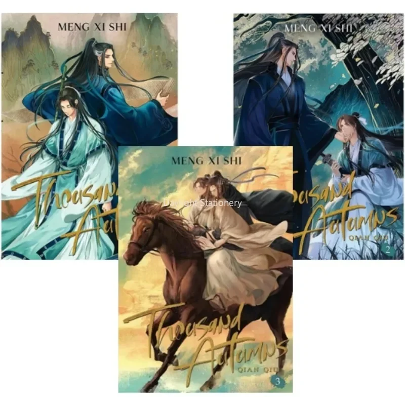 

Qian Qiu English Comic Novel Thousand Autumns Volume 1-3 English Version Of Ancient Chinese Romance Novels Manga Book